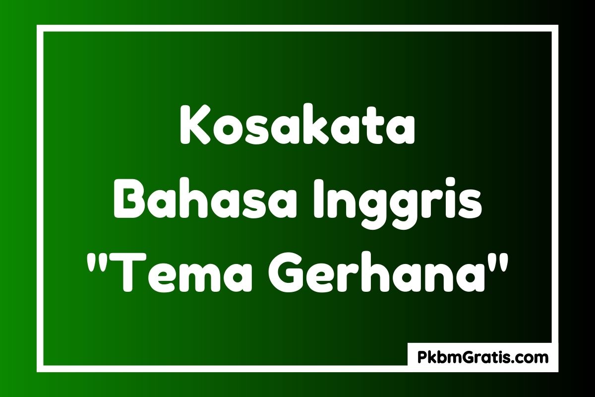 Kosakata Bahasa Inggris Tentang Gerhana dan Artinya
